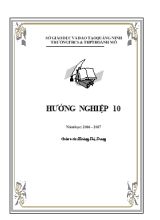 Giáo án Hướng nghiệp lớp 10 - Năm học 2016-2017 - Hoàng Thị Trang
